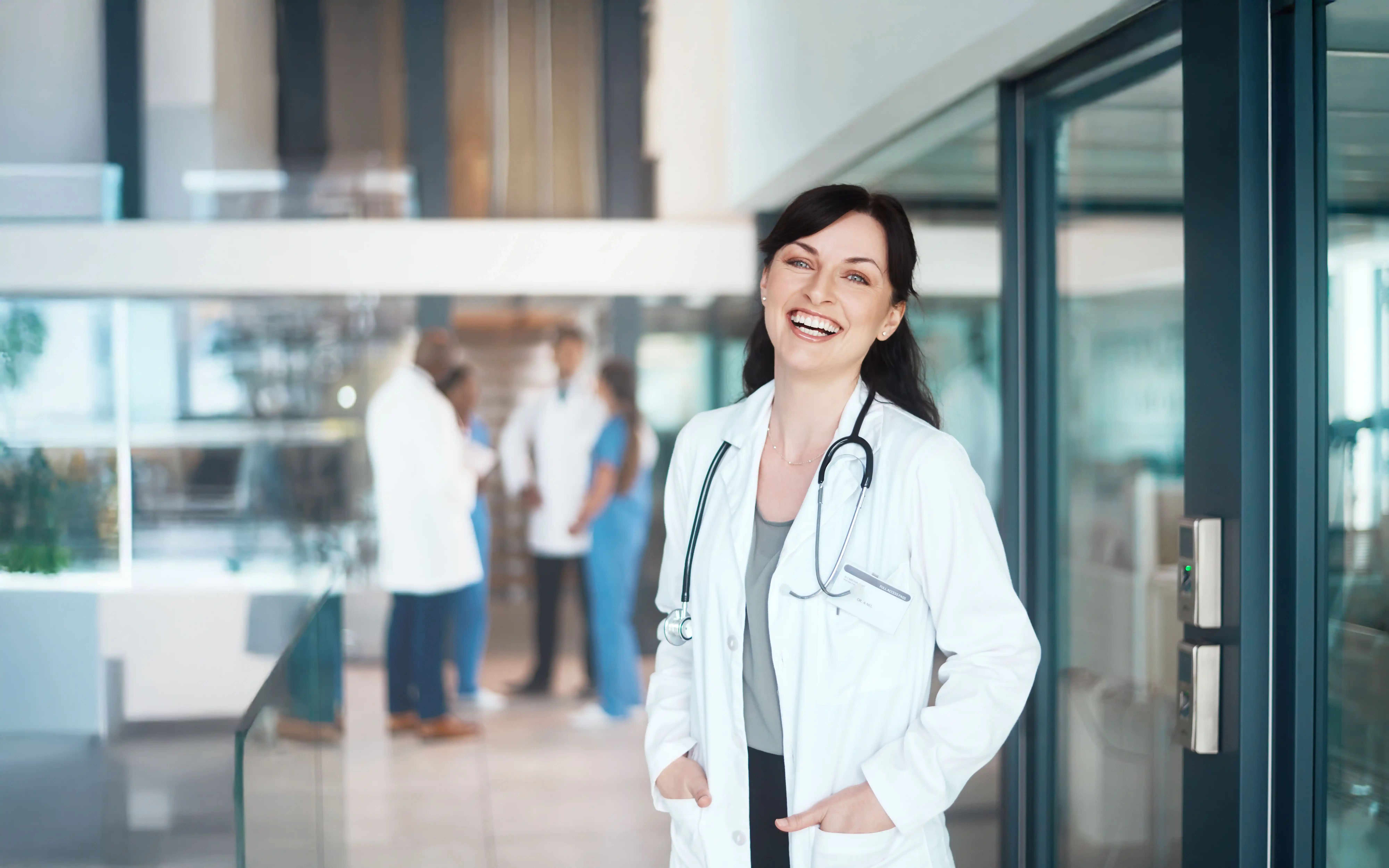 Personal enfermera en un hospital